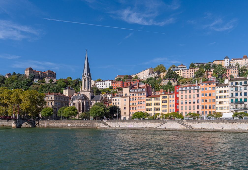 Le quartier Saint-Georges, sur les bords de Saône